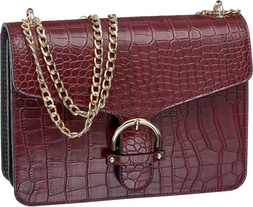 Burgundy Croc Cross Body Bag, &pound;17.99