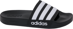 Deichmann adidas Adilette Black & White Shower Slides