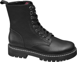 Deichmann Black Stitch Detail Biker Boot, &pound;34.99