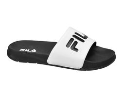 Deichmann Fila White & Black Sliders