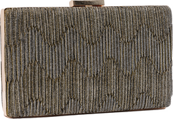 Deichmann Gold Glitter Box Clutch Bag, &pound;14.99