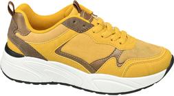 Deichmann Yellow Chunky Lace Up Trainer, &pound;24.99