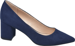 Deichmann Navy Block Heel Court Shoe
