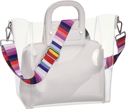 Deichmann White Perspex Shoulder Bag