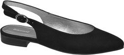 Deichmann Black Slingback Flat