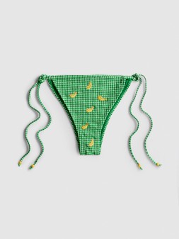 PRIMARK BANANA GINGHAM TIE SIDE GREEN £5 €6 $9 RON30 PLN26 CZK155