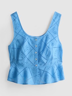 PRIMARK BUTTON CUTWORK TOP £16 €18 RON90 PLN80 CZK470