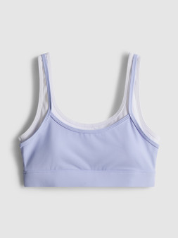 PRIMARK DOUBLE LAYER CROP TOP LILAC £9 €11 $15 RON54 PLN47 CZK285