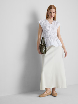 PRIMARK EDIT POPLIN V TOP, £16, €18, $24, RON90, PLN80, CZK470