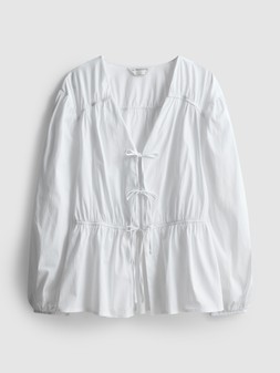 PRIMARK EDIT TIE FRONT BLOUSE, £18, €20, $27, RON100, PLN90, CZK520 (2)