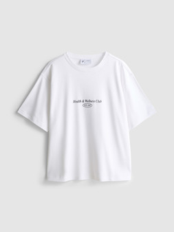 PRIMARK GRAPHIC TEE WHITE £7 €9 $13 RON40 PLN34 CZK210