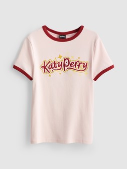 PRIMARK KATY PERRY TEE LIGHT PINK £8 €10 $14 RON60 PLN50 CZK310