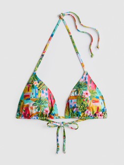 PRIMARK MIX AND MATCH PRINTED TRIANGLE TOP MINT £2.50 €3 $3.50 RON15 PLN13 CZK80