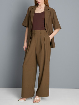 PRIMARK PLEAT FRONT WOVEN TROUSER, £18, €20, $28, RON100, PLN90, CZK520