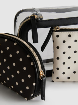 PRIMARK POLKA DOT 3IN1 BLACK WHITE £8 €11 $13.50 RON54 PLN47 CZK285
