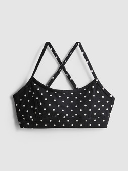 PRIMARK POLKA DOT CROP TOP BLACK £9 €11 $15 RON54 PLN47 CZK285