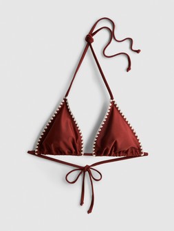 PRIMARK PRESENTS PAU ECHE BLANKET STITCH BIKINI TOP £5, €6, $9, RON30, PLN26, CZK155, HUF2200