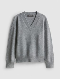 PRIMARK V NECK JUMPER GREY £12 €14 NE€16 $18 RON70 PLN60 CZK365