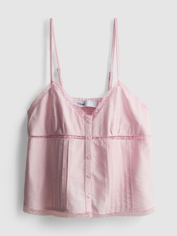 PRIMARK WOVEN STITCH TOP LIGHT PINK £10 €12 $16 RON60 PLN50 CZK310