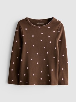 PRIMARK YOUNG GIRLS LS PICOT RIB TEE, $4 RON12 HUF920 PLN11 CZK65 €(SLO,SVK)2,50 €(NE)3 €3 £2 (5)