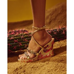 RI Pink Gem Detail Wedges £66 5