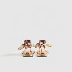 RI Pink Scarf Tie Rope Flat Sandals £49