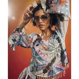 RI Purple Embellished Butterfly Bardot Top £44 3