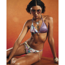 RI Purple Triangle Charm Butterfly Bikini Top £32 3