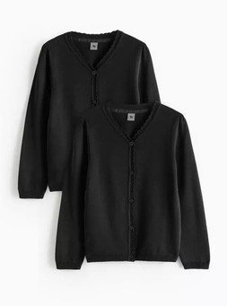 Tu-2 Pack Black Knitted Cardigans (online only)