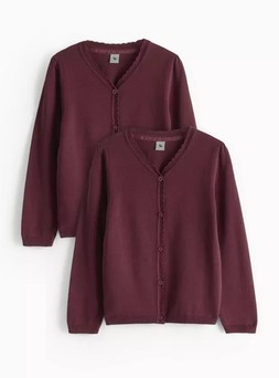 Tu-2 Pack Dark Red Knitted Cardigans