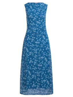 Tu Blue Lace Jersey Blurred Floral Mesh Dress, £22.50