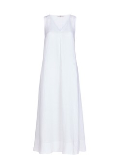 Tu White Pure Linen V-Neck Dress, £38