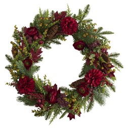 Habitat 24in XL Luxe Rose & Berry Wreath, £35, 7656031 1