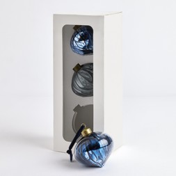 Habitat 3pk - Navy Marble Glass, £10, 7613823 7