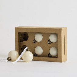 Habitat 6pk - Ivory Glass Mini Baubles, £6, 7261268 5