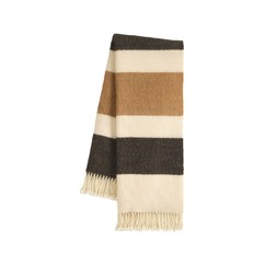 Habitat Brushed Mohair Striped Throw 125x150 Neutral, £18, 7701261 2