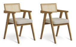 Habitat Cedric Natural Chair Pair 7664401 £150