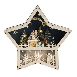 Habitat Decorative Light Up Star Scene, £10, 7551868 1