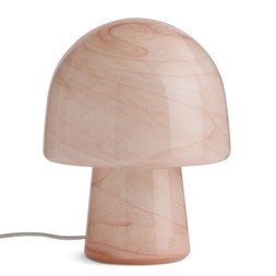 Habitat Peach Alabaster Glass Mushroom Lamp, £35, 7446904 1