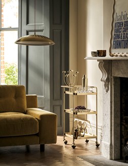 Habitat 60 th Gold Edit - Habitat Hendricks 3-Seater Chenille Sofa - Gold, &pound;1400