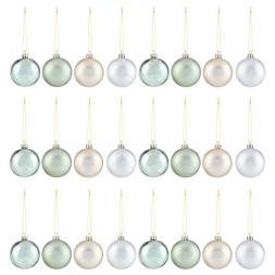 Habitat 24pk Baubles - Sage & Silver, £8, 6797386