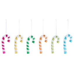 Habitat 6-pack Baubles - Bright Candycanes, £5, 5250381