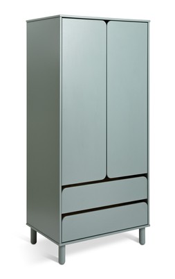 Habitat 60 Alba 2 Door Drawer Wardrobe - Grey, &pound;260