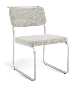 Habitat 60 Duomo Metal Dining Chair - Silver, &pound;110