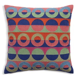 Habitat 60 Ronda Hoop Embroidered Cushion by Margo Selby - Multi - 43x43cm, &pound;20