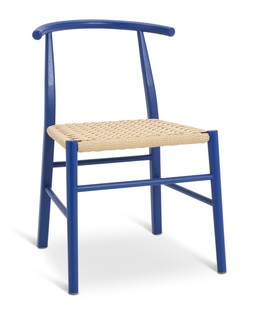 Habitat 60 Scottie Oak Dining Chair - Blue, &pound;130