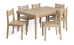 Habitat Barnwell Oak Dining Table & 6 Natural Chairs, £1000, 4705112