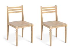 Habitat Barnwell Pair of Oak Dining Chairs - Natural, £220, 4723840
