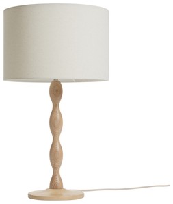 Habitat Bobbin 55cm Ash Wood Stick Table Lamp - Natural, £45, 4496919