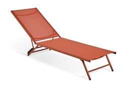 HABITAT CALI SUNLOUNGER - ORANGE, £45, 7184534